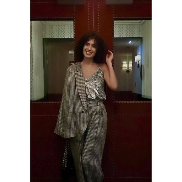 Forte Forte Metallic Silk Blend Tank Top Estrella Womens Size II US 6 - Picture 2 of 13